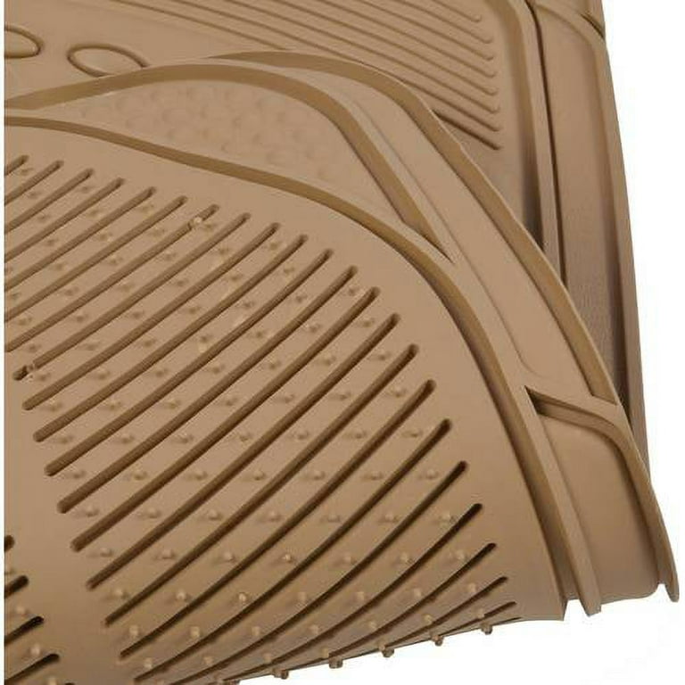 BDK Heavy-Duty 4-piece Front and Rear Rubber Car Floor Mats, All Weather  Protection for Car, Truck and SUV 
