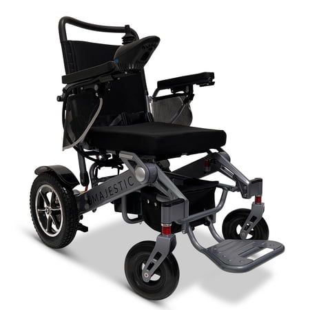 Majestic IQ-7000 Auto Folding Electric Wheelchairs for Adults,Light Weight Folding Power Chair for Seniors,Durable Ultra Light Wheel Chair,Battery Range Up to 17 Miles