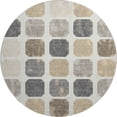 thumbnail image 2 of Addison Rugs Mayfield Premium Machine Washable Transitional Geometric Ivory Round Rug, 8' x 8', 2 of 6