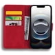 thumbnail image 2 of For iPhone 16e Case PU Leather Wallet Flip Phone Cover Flower Imprinted - Black, 2 of 5