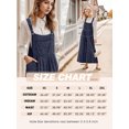 thumbnail image 6 of Cueply Jumpsuits for Women Winter Warm Loose Adjustable Strap Bib Overalls Wide Leg Pants with Pockets, 6 of 6