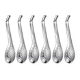thumbnail image 1 of 6 Pcs Stainless Colander Caviar Spoon Stainless Steel Cocktail Spoon Catering Spoons Kitchen Slotted Spoon Julep Strainer, 1 of 3