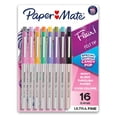 thumbnail image 1 of Paper Mate Flair Marcadores de Punta Fina 0.4mm Ultra Fina Paquete de 16, 1 of 7