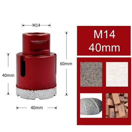 

6-68mm M14 Diamond Core Drill Bit Hole Saw Cut Stone Porcelain Tile Glass
