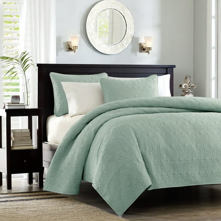 UPC 675716320591 product image for Home Essence Vancouver Super Soft Reversible Coverlet Set  Full/Queen  Seafoam | upcitemdb.com
