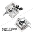 thumbnail image 4 of Zreneyfex Trailer Door Latch T-Handle Lock Latch Stainless Steel with Gasket and Keys for RV Camper Truck Toolbox (2), 4 of 7