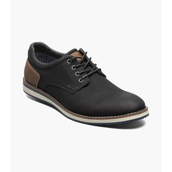 Nunn Bush Hyde II Men's Plain Toe Oxford, Black, 9.5