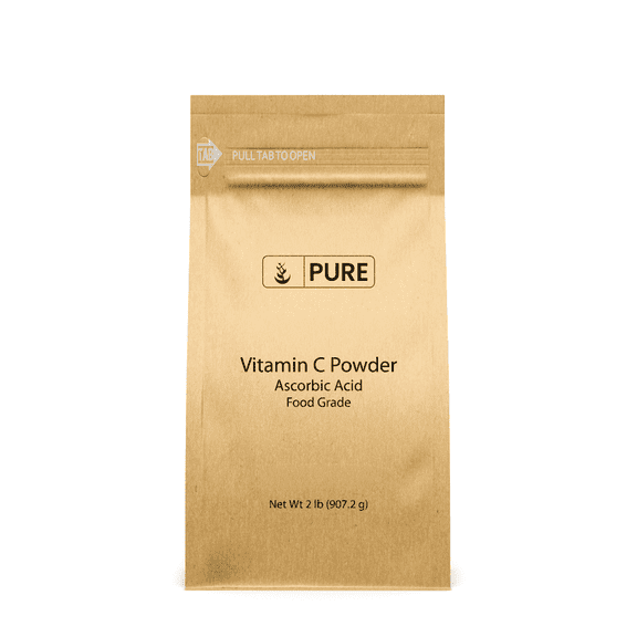 PURE ORIGINAL INGREDIENTS Vitamin C Powder 2 lb Ascorbic Acid, Non GMO, Dietary Supplement