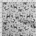thumbnail image 3 of Soimoi Animals Printed, Poly Canvas Fabric, Decor Sewing Fabric by The Yard 56 Inch Wide,Decorative Fabric for Curtains Tote Bags, Gray, 3 of 5