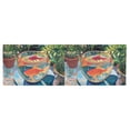 thumbnail image 6 of Yayeee Kitchen Valance Rod Pocket 54" x 18" Living Room Window Curtain, Art Goldfish Bowl, 6 of 6