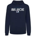 thumbnail image 2 of Men's Levelwear Navy Colorado Avalanche Podium Carve Pullover Hoodie, 2 of 3