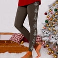 thumbnail image 1 of MKLEKYY Leggings deportivos para mujer, leggings para entrenamiento, leggings con estampado navideño, pantalones con bloques de color, leggings suaves y elásticos. 4611, 1 of 4