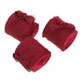thumbnail image 3 of CTIRCHIU 3-Pack Dark Red Fabric Ribbons for Wedding Invitations, Wrapping, and Handmade Craft Decorations, 3 of 8