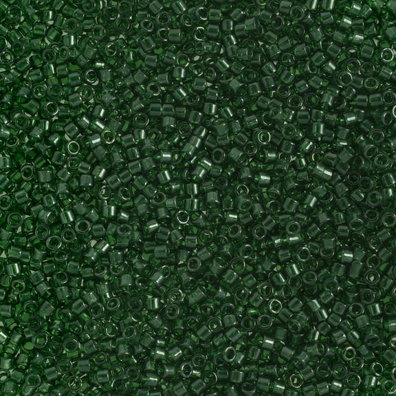 Miyuki Delica 11/0 - Emerald Transparent Luster DB1894 - 5.2gms Vial of Japanese Glass Beads