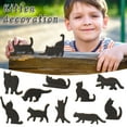 thumbnail image 1 of Kokovifyves Spring and Summer Decorations Woodwork Cats Ornaments 12 Cute Cats Ornaments of Different Shapes, 1 of 9