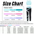 thumbnail image 6 of inhzoy Kids Girls 2PCs Gymnastic Pant Suit Racer Back Crop Top with Leggings Light Blue 16, 6 of 6