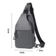 thumbnail image 2 of Mochila bandolera pequeña negra tipo bandolera para hombre y mujer, ligera, con una sola correa, para senderismo, ciclismo, viajes, 2 of 7