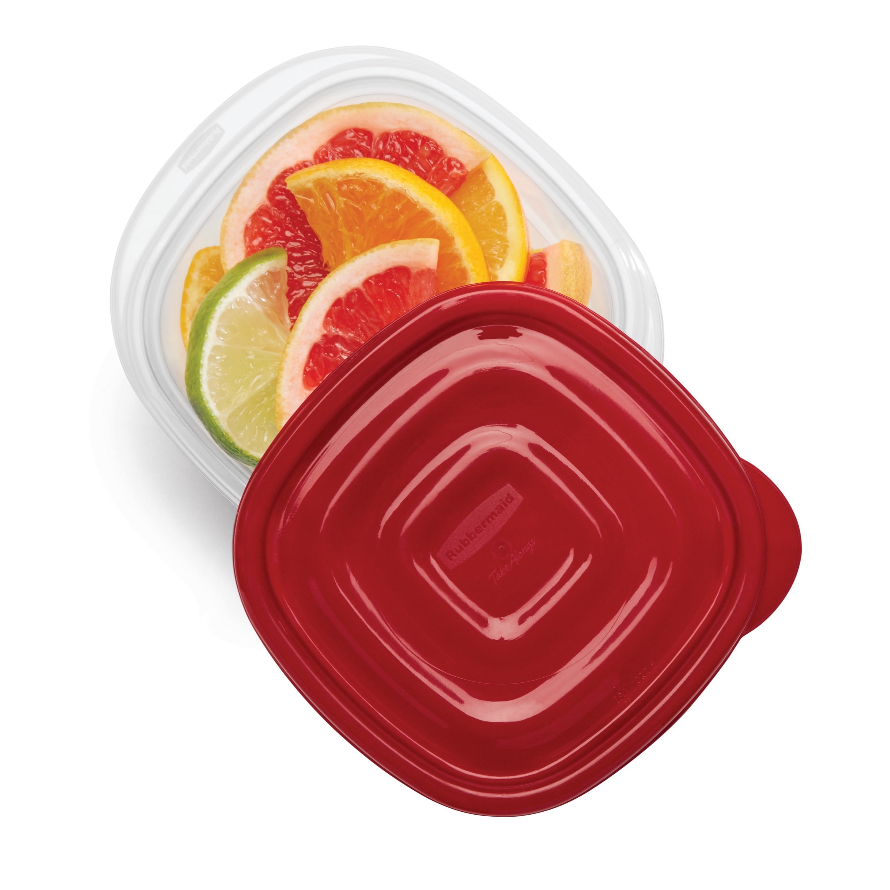 Rubbermaid TakeAlongs 5.2 C. Clear Square Food Storage Container with Lids  (4-Pack) - Dazey's Supply