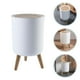 thumbnail image 1 of unbranded 1Ud Functional White Plastic Waste Paper Bucket for Kitchen and Household Use, 1 of 8
