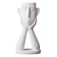 thumbnail image 1 of Escultura humana abstracta, jarrón, maceta, expresión decorativa, maceta suculenta. blanco, 1 of 8