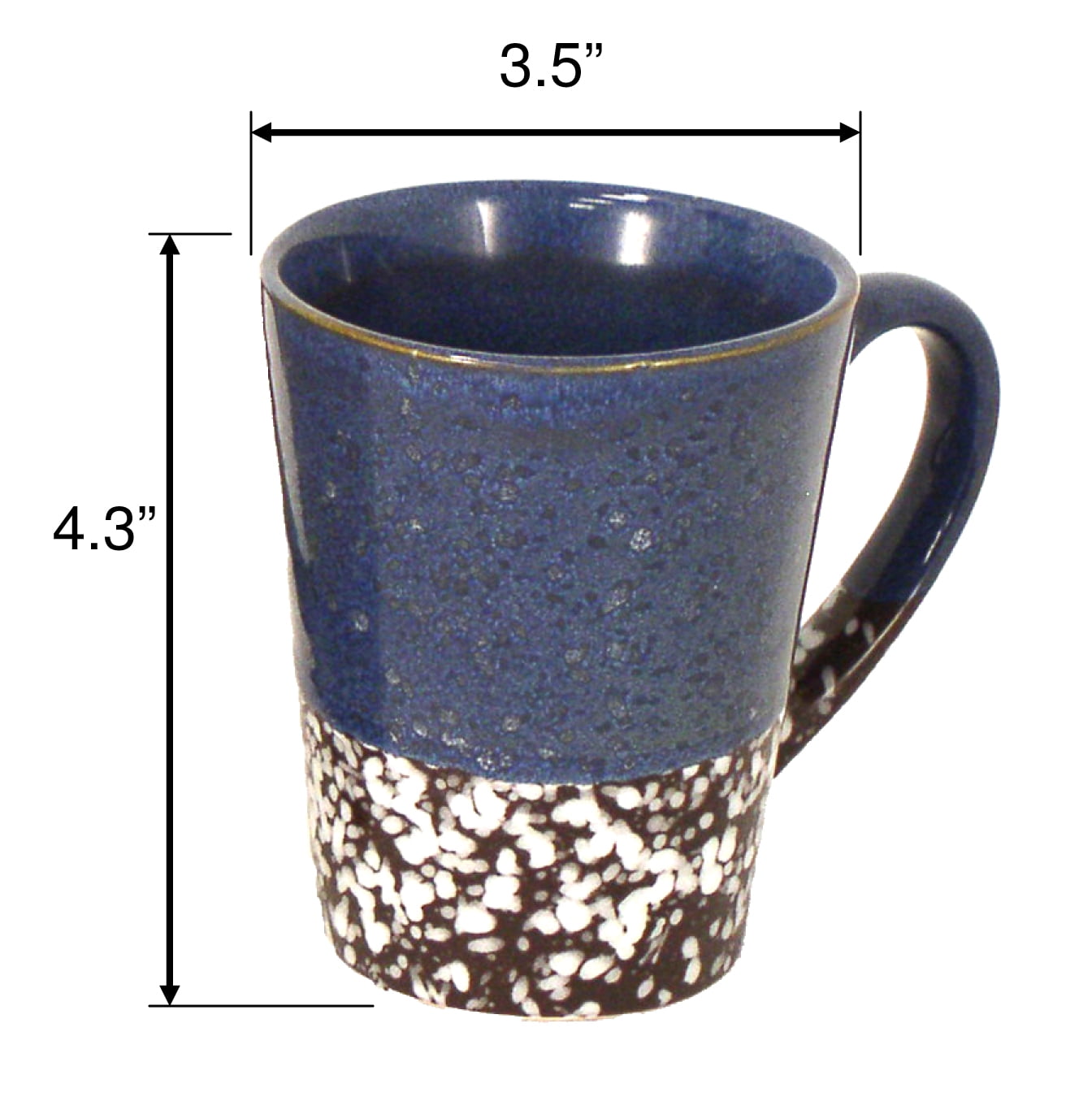 Marcelle Ceramic Coffee Mug, 11 oz, 12 Pack, 4 Assorted Colors
