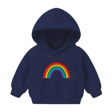

Lovskoo 2-7 Years Baby Clothes Christmas Toddler Baby Boy s Girl s Hoodie Children s Casual Print Fleece Lined Sweatshirt for The Baby Gift Navy