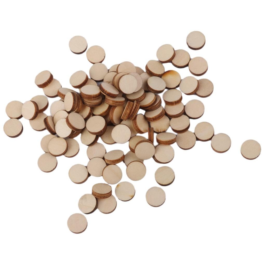 100x Wood Pieces Embellishments making Scrapbook Crafts
