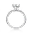 thumbnail image 2 of Eterna Jewel 1.8 Ct Round Solitaire Engagement Ring - 14K White Gold Plated Pave Set Ring for Women - Lab-Created Simulated Diamond Wedding Ring - Perfect Proposal and Anniversary Gift for Her, 2 of 3
