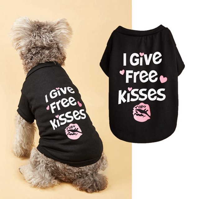 SIfdSeng Dog Clothes Girl Xs Pet Clothes Spring Summer Pet Breathable Comfortable Clothes Cute Printed Pet Clothes for Cats and Dogs Pet Clothes for Medium Dogs Xxs Dog Clothes