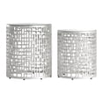 thumbnail image 3 of Mesa Lateral Kessa Muebles Reden Plateado Set de 2 Piezas 44 x 51 x 44 cm, 3 of 5