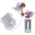 thumbnail image 4 of Oubit Star Drapeau Américain String Lights,Independence Day Light String Lights Décoratifs Lights Day Décor Lights Très Polyvalent, 4 of 9