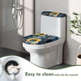 thumbnail image 4 of SEANATIVE Blue Marble Print Toilet Tank Lid Covers Set of 2 Toilet Lid Dust Cover Toilet Protector Washable Sunflower Toilet Lid & Tank Covers Reusable Bath Room Bowl Lids Protector Home Decor, 4 of 7