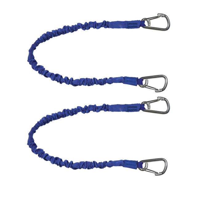 Extreme Max 3006.2906 BoatTector High-Strength Line Snubber & Storage Bungee, Value 2-Pack - 24" with Medium Hooks, Blue