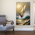thumbnail image 2 of Cuadro Decorativo Paisaje 60x80cm Velero, 2 of 6