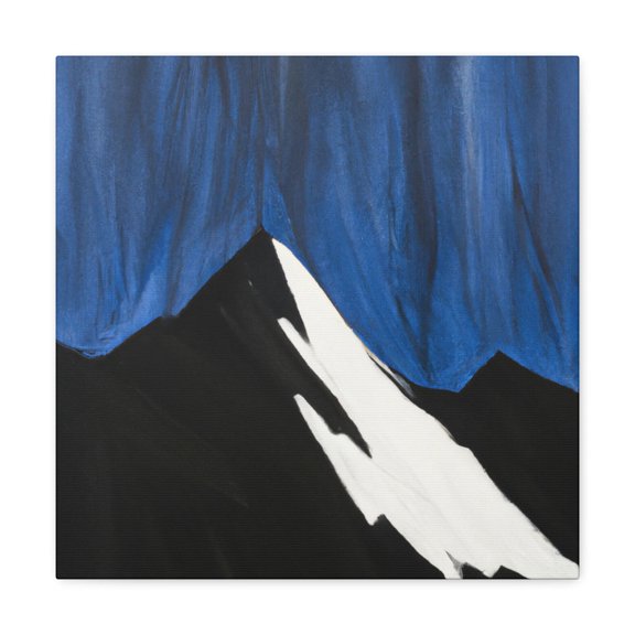 Mountain Snow Cascade. - Canvas