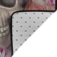 thumbnail image 2 of DouZhe Day Of The Dead Sugar Skull Pattern Area Rugs Non-Slip Machine Washable Floor Mat, Mexican Flowers Style Carpet Doormat, 63x48 inches, 2 of 6