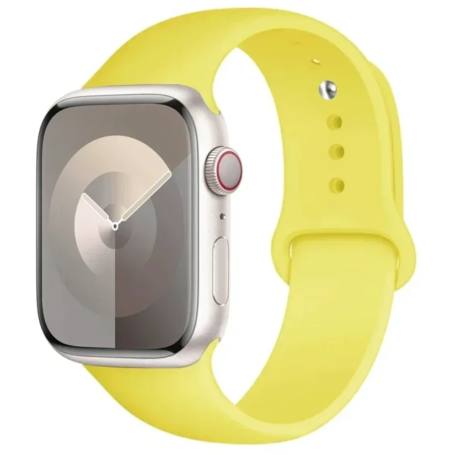 Correa de silicona para Apple Watch, pulsera deportiva de 44mm, 45mm, 40mm, 41mm, 42-38mm y 45 mm, serie iwatch 8 7 6 5 4 3 SE 9 Ultra 2 49mm