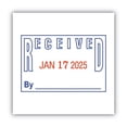 thumbnail image 2 of Model S 360 Two-Color Message Dater, 1.75 X 1, "received", Self-Inking, Blue/red | Bundle of 2 Each, 2 of 5