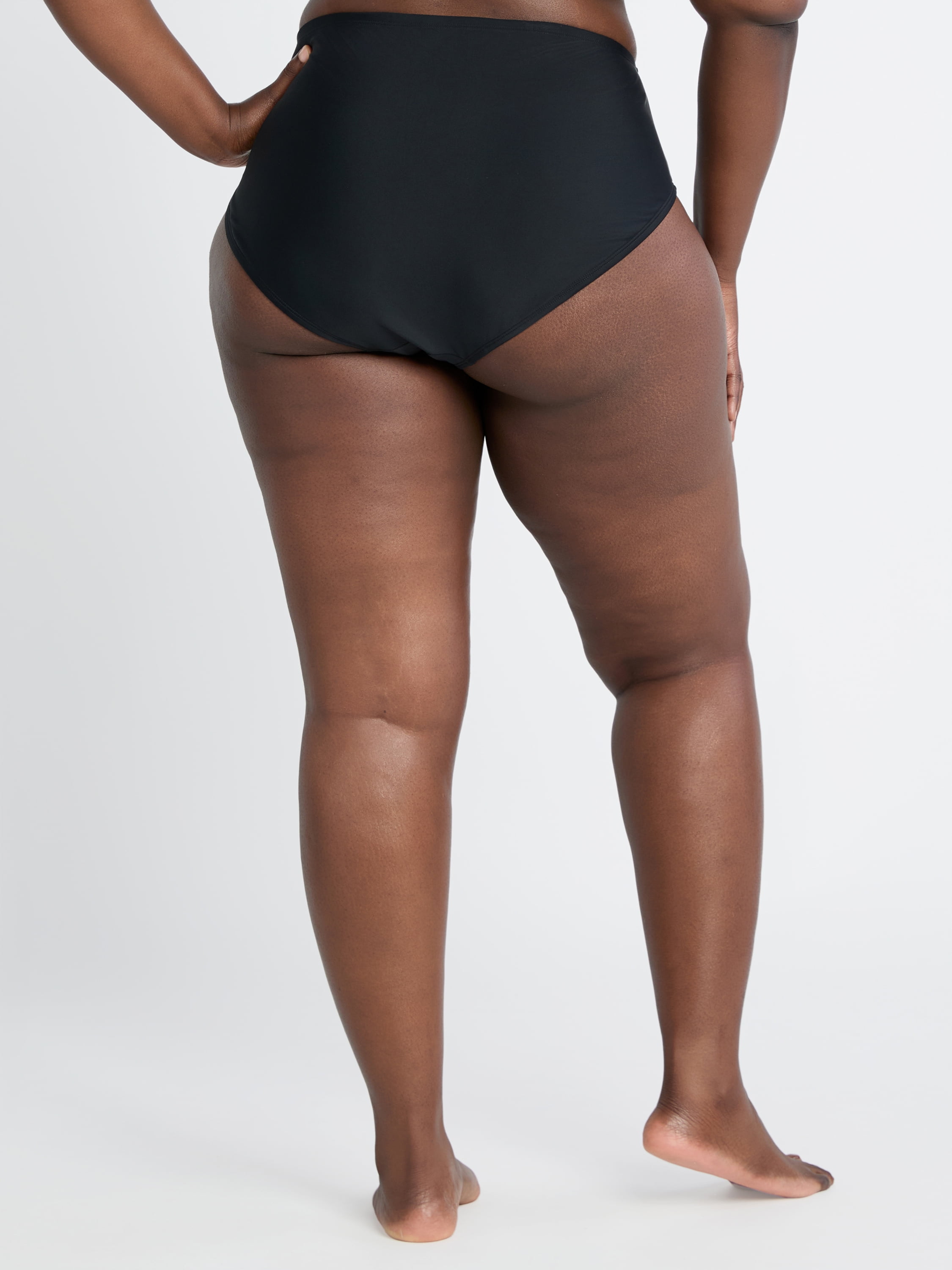 Time and Tru Women's High Waist Bikini Swim Bottoms, Sizes XS-3X
