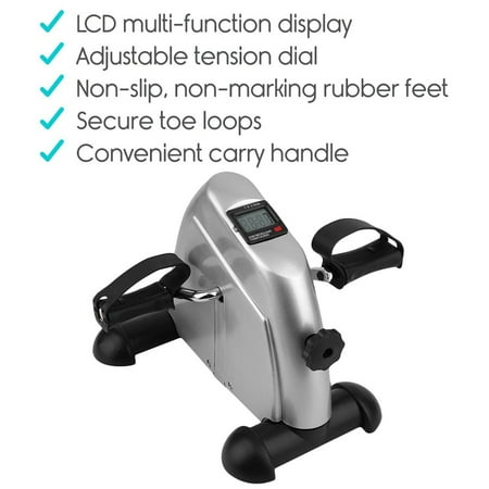 bike arm exercise exerciser leg mini resistance pedal lcd cycling adjustable fitness indoor display walmart desk under peddler cycle foot