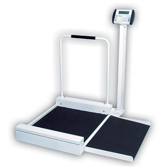 Cardinal Scale-Detecto  Platform Wheelchair Scale - Digital Stationary 400 Lb X .2 Lb- 180 Kg X .1Kg