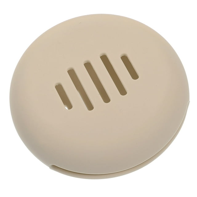 BESTYASH Estuche Portátil Beige Para Esponja De Maquillaje De Silicona Protección Y Almacenamiento