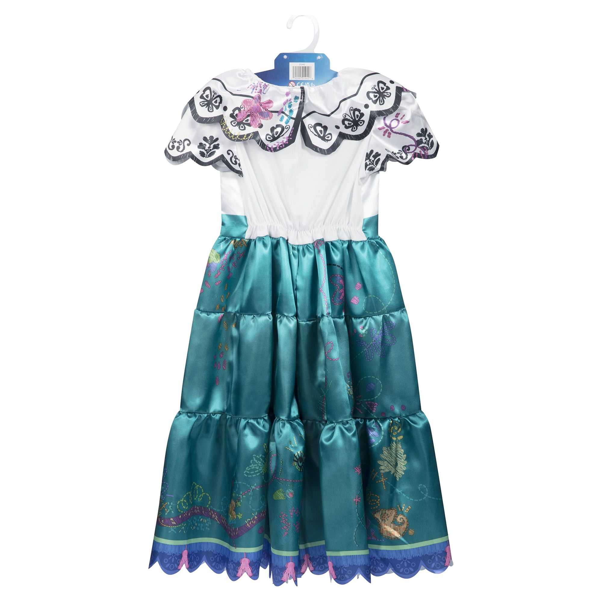 Encanto Mirabel robe fille - 98/104 (110) 3-4 ans - déguisement carnaval  dress up