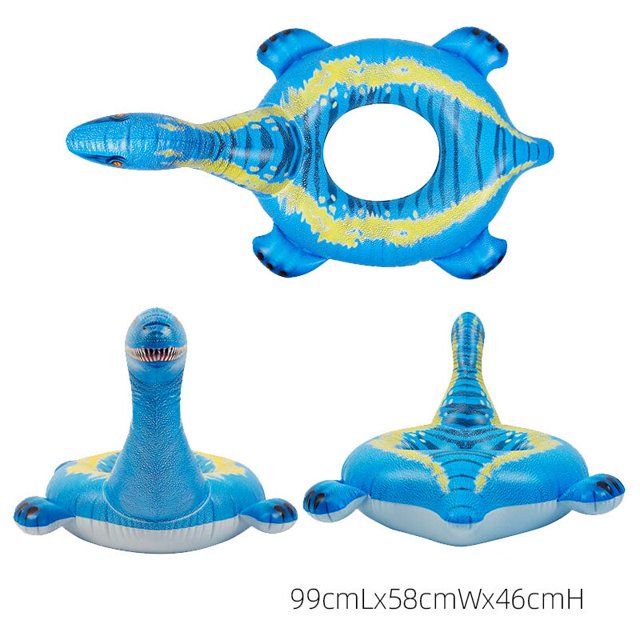 Flotadores inflables de dinosaurio para piscina, juguetes de simulación de Triceratops, anillo de natación, juguete de fiesta de agua al aire libre para niños y adultos, regalo de verano