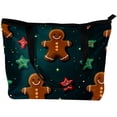 thumbnail image 2 of Christmas Canvas Leather Mix Hand Bag for Women, Stylish Twill Sponge Jeanette Purse, 30x10.5x39cm/11.8x4.1x15.4in, 2 of 5
