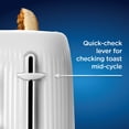 thumbnail image 2 of Palanca de control rápido Toaster Oster Retro de 2 cortes, color blanco, 2 of 5