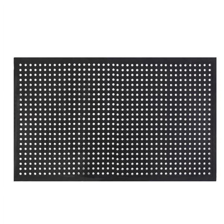 Rubber Floor Mat with Holes Non-slip Drainage Mat for Kitchen Restaurant  Bar Bathroom Indoor Outdoor Cushion 150*90cm