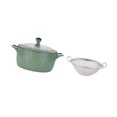 thumbnail image 4 of Tarro para manteca de cerdo, olla para ensalada, portátil, con asa doble, fácil de limpiar, caja bento, tazón para cereales para dormitorio, hogar, Verde, 4 of 8