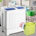 thumbnail image 2 of Portable Twin Tub 17.6lb Washing Machine Washer Spin Dryer White Plastic, 2 of 6
