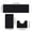 Black, variant on VWRXBZ Bathroom Rug Set, Large Foam Bath Mat 3 Set Bathroom Rugs for 3 Pcs Toilet Mats Soft Comfortable Water Absorption Non Slip Thick Washable Easier to Dry Bath Mats for Bathroom